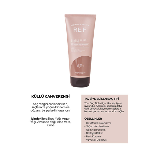 REF Colour Boost Masque Cool Ash Brown 4.1 200 ml - 2