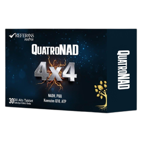 Referans Nutra QuatroNAD Takviye Edici Gıda 30 Dilaltı Tablet - Referans Nutra