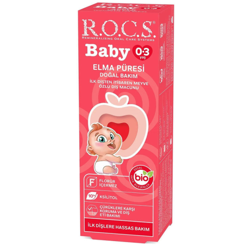 Rocs Baby 0-3 Yaş Elma Püresi Tadında Diş Macunu 45 gr - ROCS