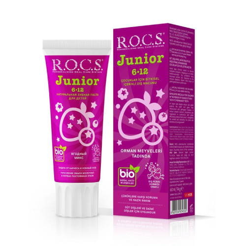 ROCS Junior 6-12 Yaş Diş Macunu - Orman Meyveleri Tadında 60 ml - ROCS