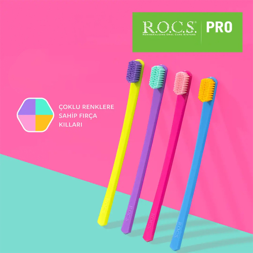 ROCS PRO Colors 5940 Diş Fırçası - Orta Sert - 3