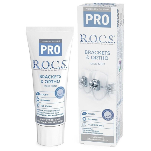 Rocs Pro Ortho-Bracket Hafif Naneli Diş Macunu 60 ml - ROCS