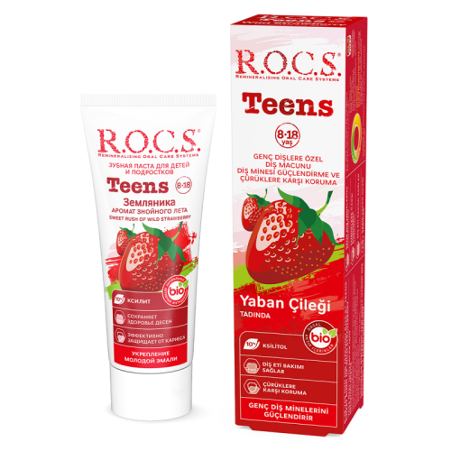 ROCS Teens Yaban Çileği Diş Macunu 60ml - ROCS