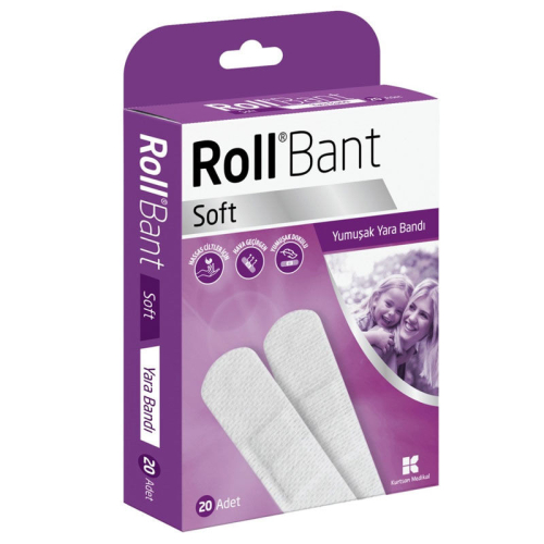 Roll Bant Soft Yara Bandı 20 Adet - 1
