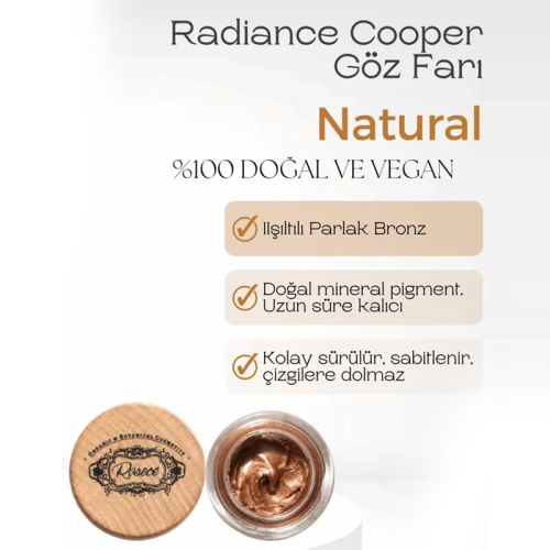 Rosece Radiance Wings Krem Göz Farı 7 gr - B35 - Yoğun Işıltılı Bronz - 2