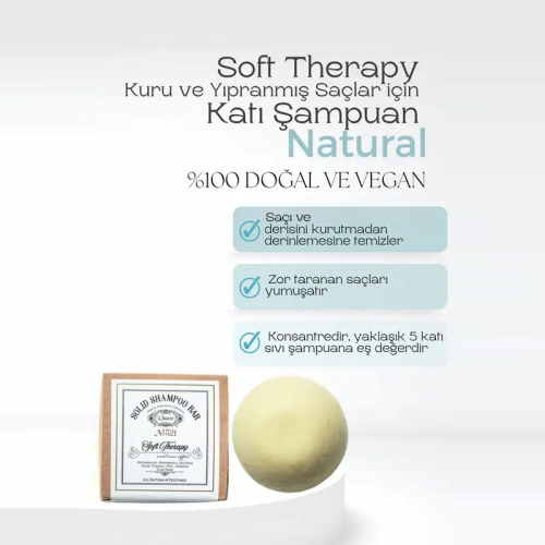 Rosece R521 Kuru ve Yıpranmış Saçlar için Katı Şampuan 80 gr - 2