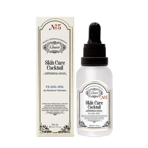 Rosece R05 Cilt Bakım Kokteyli Doğal AHA-BHA Eksfolyan Serum 30 ml - Rosece