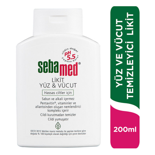 Sebamed Likit Yüz ve Vücut Temizleyici Jel 200 ml - 2