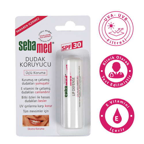 Sebamed SPF 30 Üçlü Etkili Dudak Kremi 4.8 gr - 1