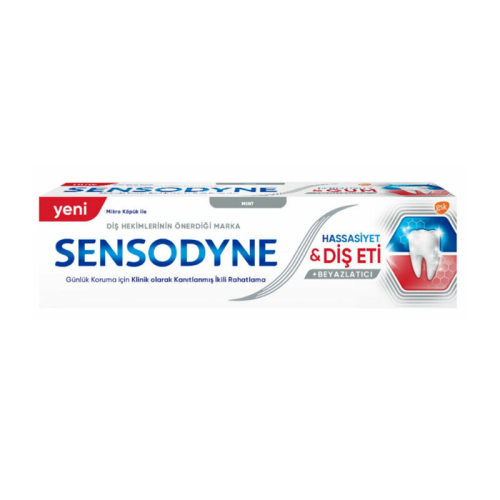 Sensodyne Beyazlatıcı Hassasiyet ve Diş Eti Macunu Beyazlatıcı 75 ml - Sensodyne