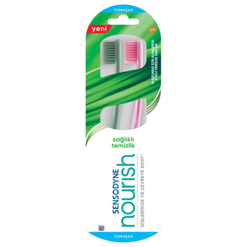 Sensodyne Nourish Sağlıklı Temizlik Diş Fırçası Yumuşak 2'li - Sensodyne