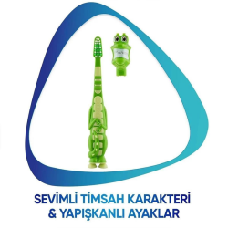 Sensodyne Promine Kids 3-5 Yaş Yumuşak Diş Fırçası - Sevimli Timsah - 4