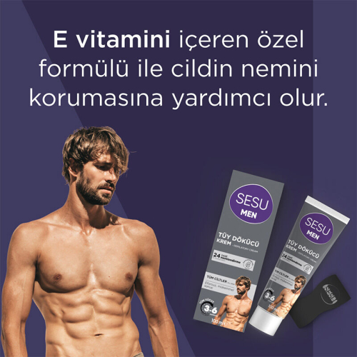 Sesu Erkekler için Tüy Dökücü Krem 100ml - 2