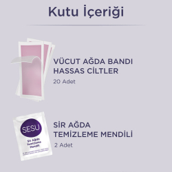 Sesu Hassas Ciltler İçin Ağda Bandı 20li - 4