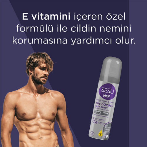 Sesu Men Tüy Dökücü Krem Sprey 150 ml - 3