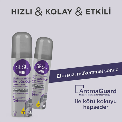 Sesu Men Tüy Dökücü Krem Sprey 150 ml - 2