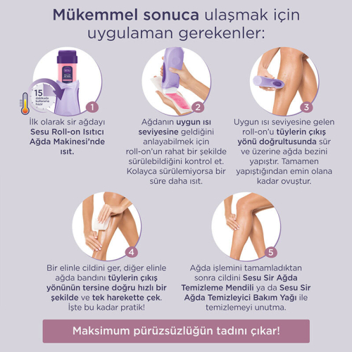 Sesu Roll-on Sir Ağda Hassas Ciltler 100 ml - 5