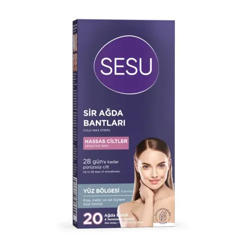 Sesu Sir Ağda Bantları - Hassas Ciltler 20 Adet - Sesu