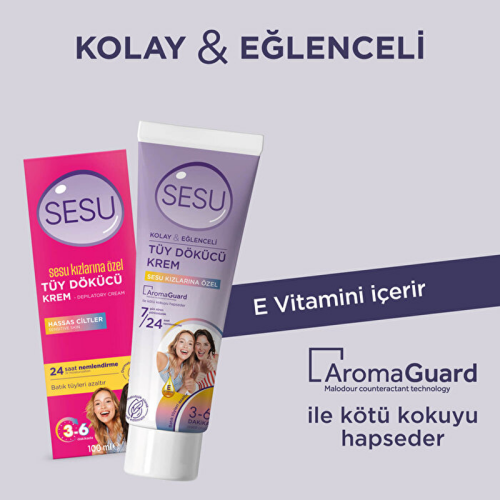 Sesu Tüy Dökücü Krem 100 ml - 3