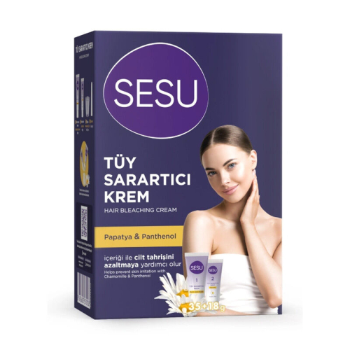 Sesu Tüy Sarartıcı Krem 35gr+18gr - Sesu