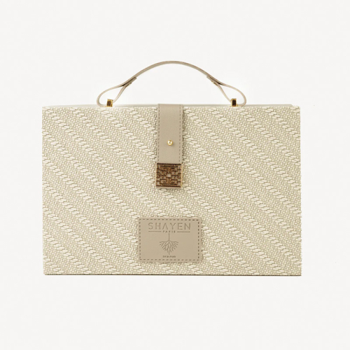 Shayen Paris Parisian Ivory Makyaj Çantası - Shayen Paris