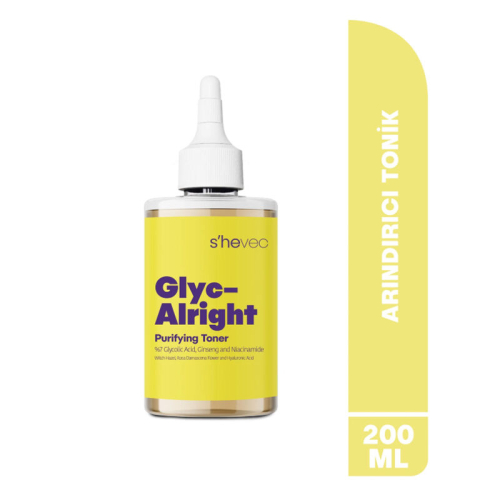 She Vec Glyc-Alright -7 Glycolic Acid + Ginseng + Niacinamide 200 ml - 2