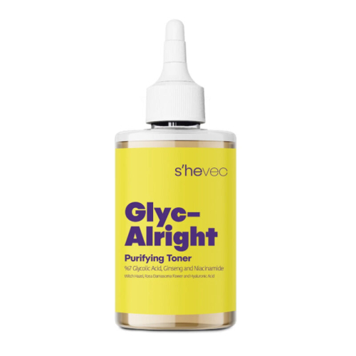She Vec Glyc-Alright -7 Glycolic Acid + Ginseng + Niacinamide 200 ml - She Vec