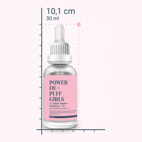 She Vec Power De Puff Girls Caffeine + Glutathione + HA 30 ml - 3