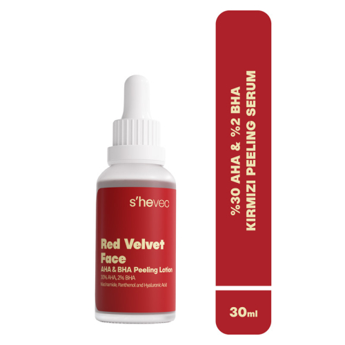 She Vec Red Velvet Face AHA+ BHA Yüz Peelingi 30 ml - 5