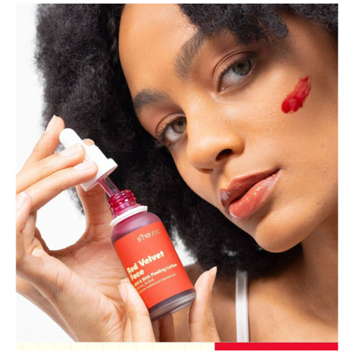 She Vec Red Velvet Face AHA+ BHA Yüz Peelingi 30 ml - She Vec