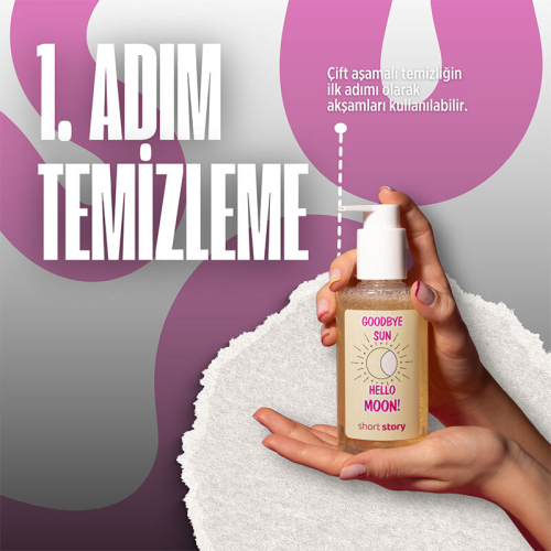Short Story GOODBYE SUN, HELLO MOON! Yüz Temizleme Yağı 200 ml - 5