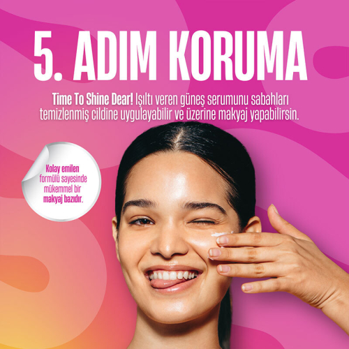 Short Story TIME TO SHINE DEAR! SPF50+ C Vitaminli Güneş Serumu 30 ml - 7