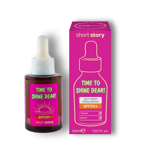 Short Story TIME TO SHINE DEAR! SPF50+ C Vitaminli Güneş Serumu 30 ml - 1