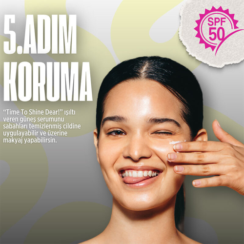 Short Story TIME TO SHINE DEAR! SPF50+ C Vitaminli Güneş Serumu 30 ml - 7