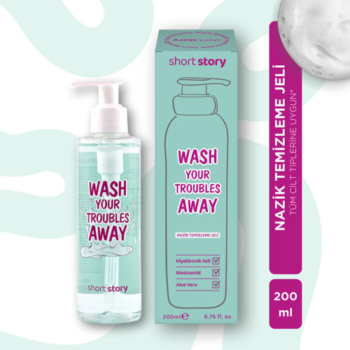 Short Story WASH YOUR TROUBLES AWAY Yüz Temizleme Jeli 200 ml - 5