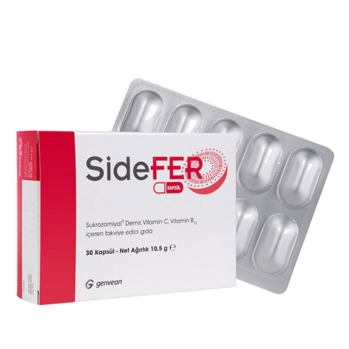 Sidefer Vitamin C ve Vitamin B12 30 Kapsül - Sidefer