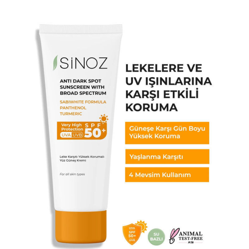 Sinoz Leke Karşıtı Güneş Koruyucu Krem SPF 50+ 50 ml - 2