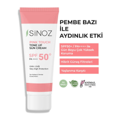 Sinoz SPF50+ Ton Eşitleyici PA++++ Pembe Güneş Kremi 50 ml - 2
