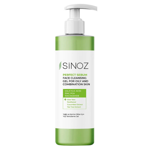 Sinoz Yağlı ve Karma Ciltler İçin Yüz Temizleme Jeli 400 ml - Sinoz