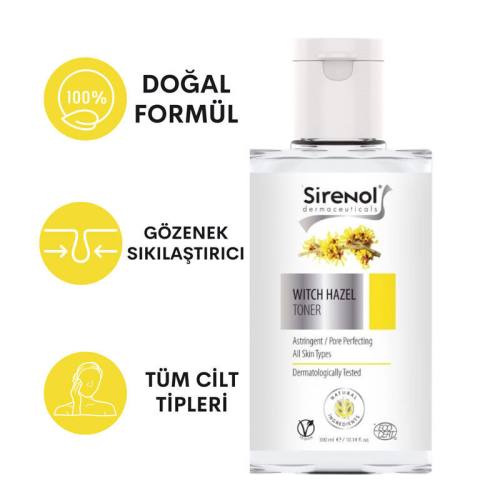 Sirenol Cadı Fındığı Sıkılaştırıcı ve Temizleyici Tonik 300 ml - 2