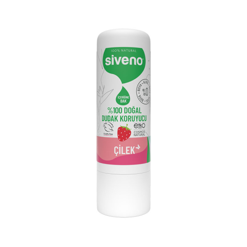 Siveno Doğal Dudak Koruyucu Çilekli 6 gr - Siveno