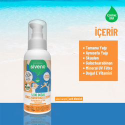 Siveno Tamanu Yağlı Doğal SPF50 Güneş Losyonu 100 ml - 4