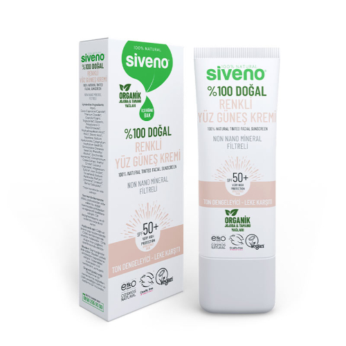Siveno %100 Doğal Renkli Yüz Güneş Kremi 30 ml - Siveno
