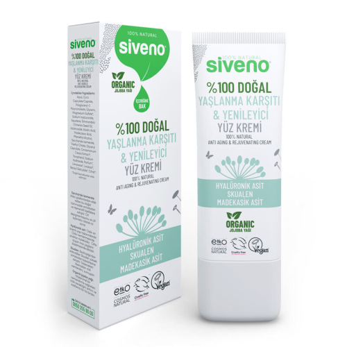 Siveno %100 Doğal Yaşlanma Karşıtı Yüz Kremi 30 ml - Siveno