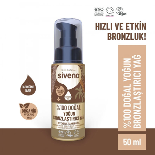 Siveno %100 Doğal Yoğun Bronzlaştırıcı Yağ 50 ml - 2