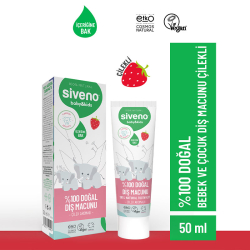 Siveno Bebek ve Çocuklar İçin Diş Macunu 50 ml - Çilekli - 2