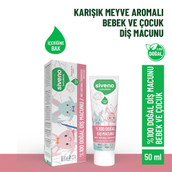 Siveno Bebek ve Çocuklar İçin Diş Macunu 50 ml - Karışık Meyve Aromalı - 2