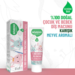 Siveno Bebek ve Çocuklar İçin Diş Macunu 50 ml - Karışık Meyve Aromalı - 5