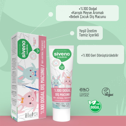 Siveno Bebek ve Çocuklar İçin Diş Macunu 50 ml - Karışık Meyve Aromalı - 6