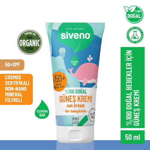 Siveno Bebekler için Doğal Güneş Kremi Spf50+ 50 ml - 2
